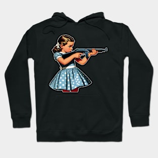 The Little Girl and a Gun Hoodie